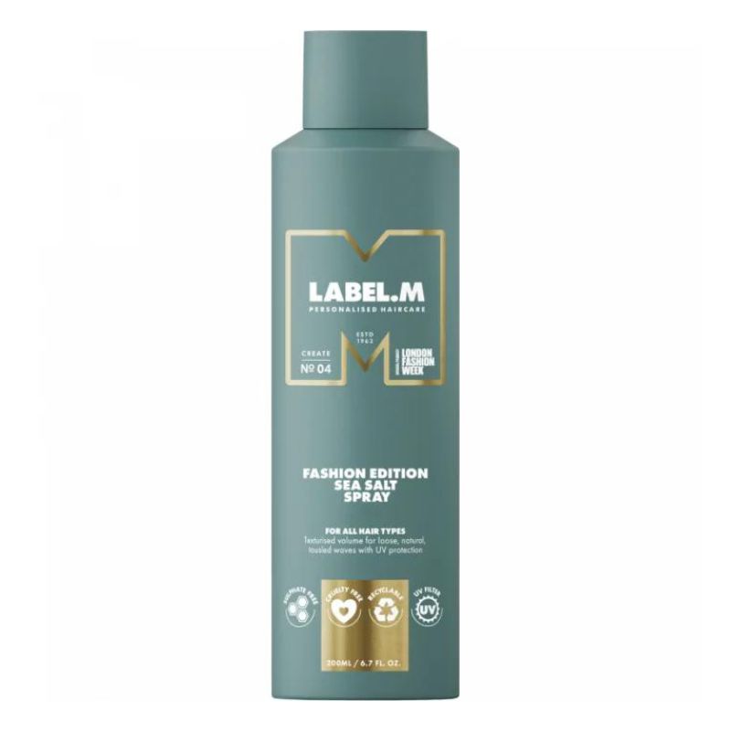 Spray cu saruri minerale pentru toate tipurile de par, Sea salt spray - 200ml Label.m