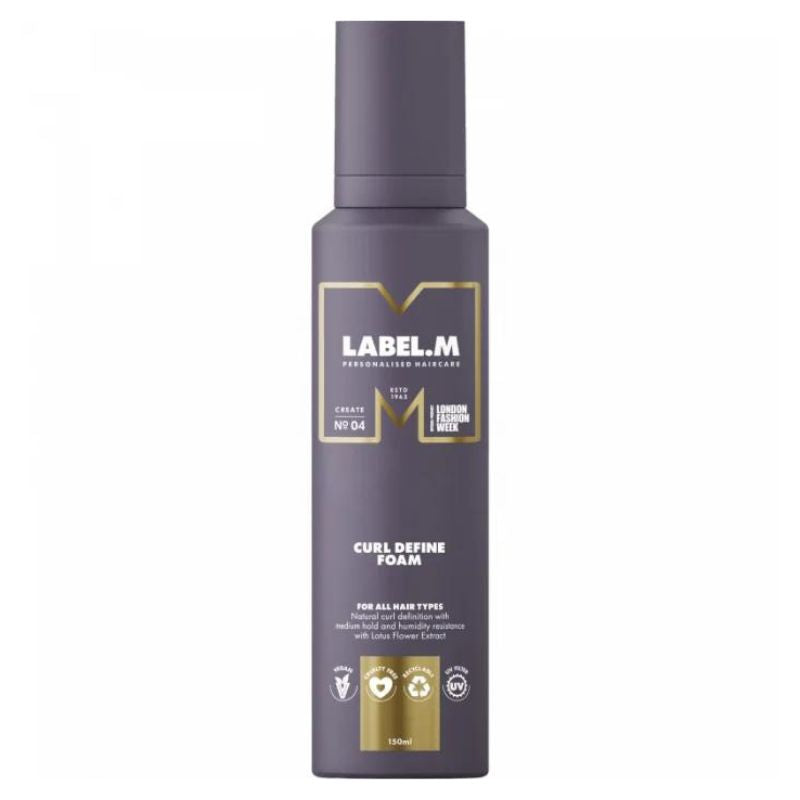 Spuma pentru par cret cu fixare medie, Curl Define Foam - 150ml Label.m