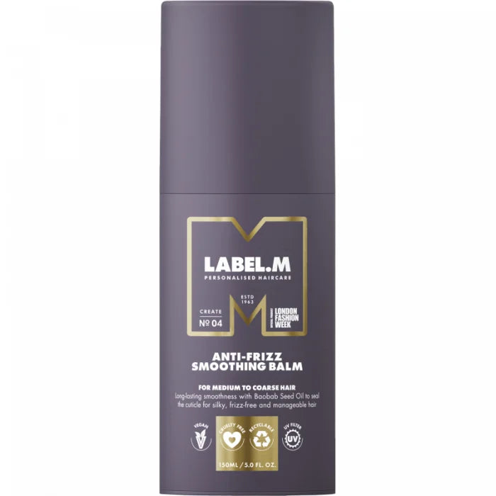 Crema pentru par anti-electrizare, Anti-frizz smoothing balm - 150ml Label.m