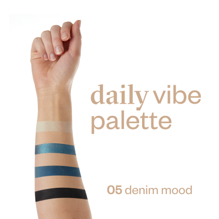 Paleta de farduri 4 nuante, Daily Vibe, nuanta Denim Mood 05 - 5,5g Paese