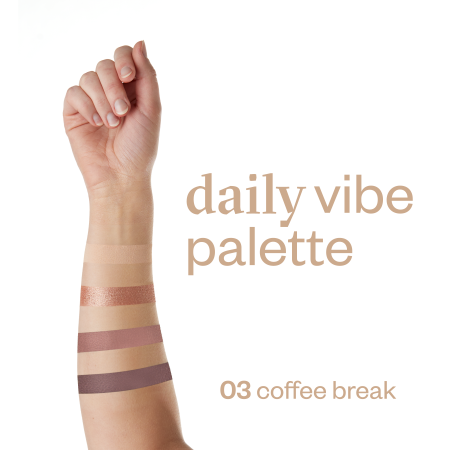 Paleta de farduri 4 nuante, Daily Vibe, nuanta Coffee Break 03 - 5,5g Paese